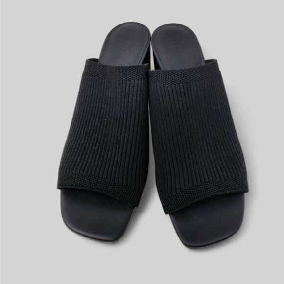 Everlane The Glove Mule in ReKnit in Black Size 7 NEW - Picture 10 of 16